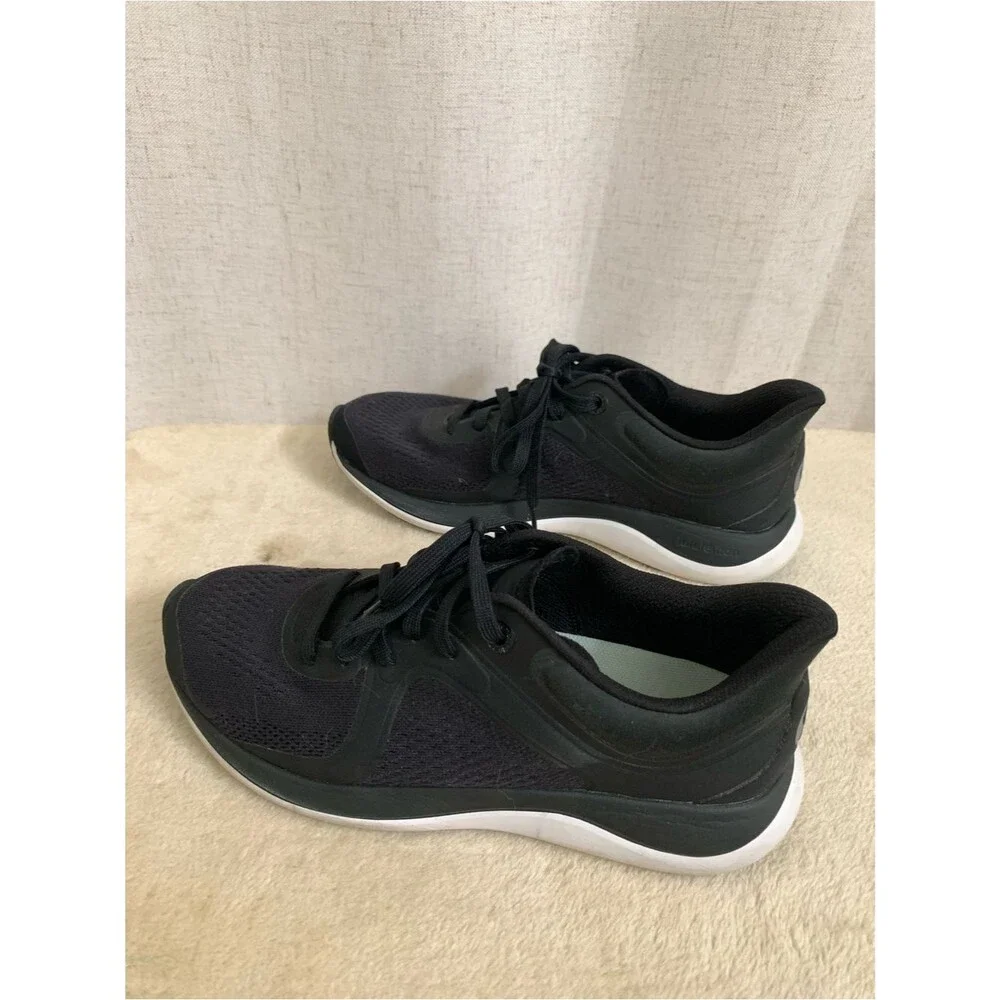 lululemon Chargefeel Low Black White Anchor Run Train Women's Sneakers 8.5